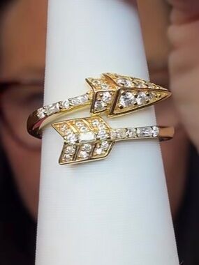 Bomb Party Vermeil Gold An Arrow Found Size 5 Ring